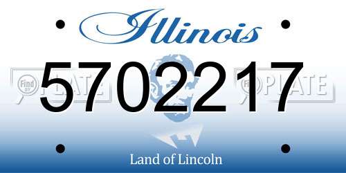 5702217 Illinois License Plate