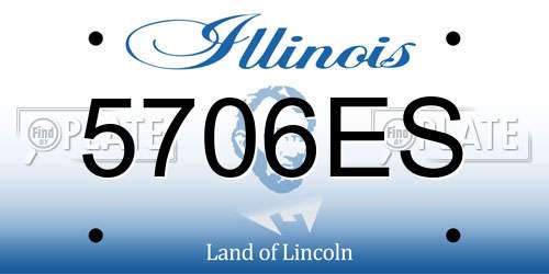 5706ES Illinois License Plate