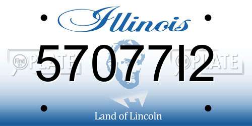 57077I2 Illinois License Plate