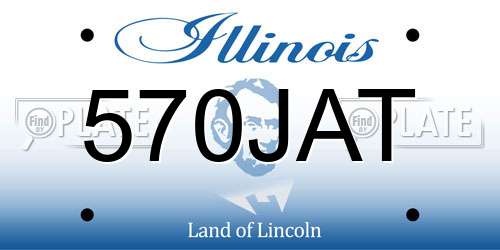 570JAT Illinois License Plate