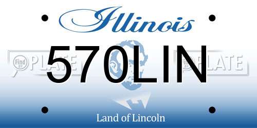 570LIN Illinois License Plate