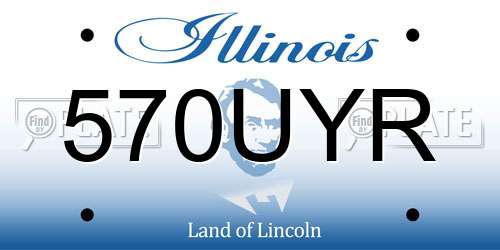 570UYR Illinois License Plate