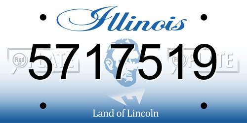 5717519 Illinois License Plate
