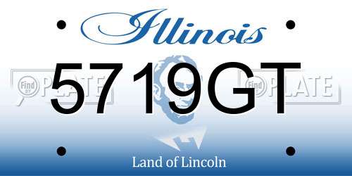 5719GT Illinois License Plate