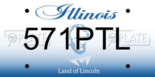 571PTL Illinois License Plate