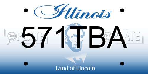 571TBA Illinois License Plate