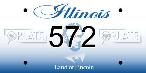 572 Illinois License Plate