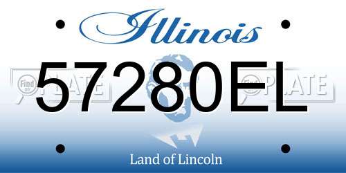 57280EL Illinois License Plate