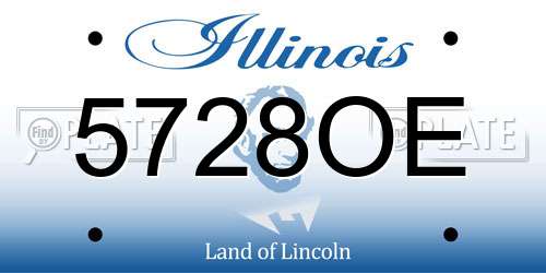 5728OE Illinois License Plate
