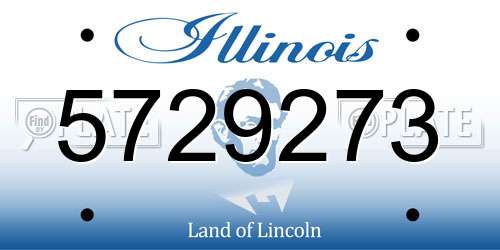 5729273 Illinois License Plate
