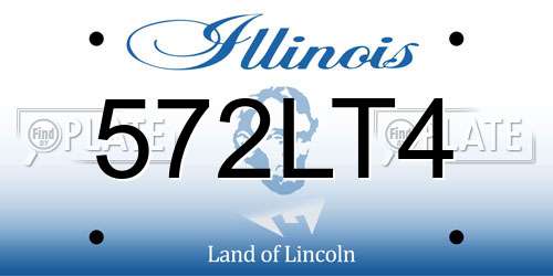 572LT4 Illinois License Plate