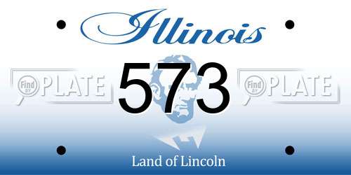 573 Illinois License Plate