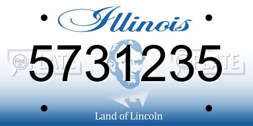 5731235 Illinois License Plate