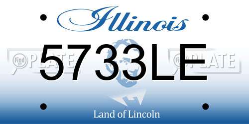5733LE Illinois License Plate