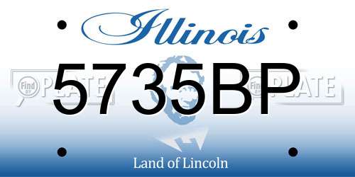 5735BP Illinois License Plate