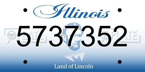 5737352 Illinois License Plate