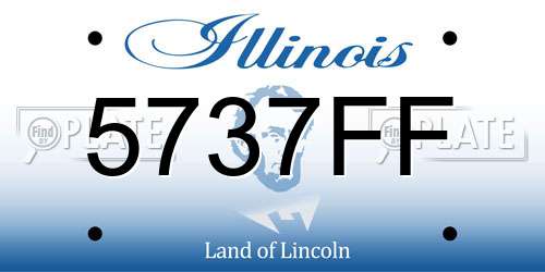 5737FF Illinois License Plate