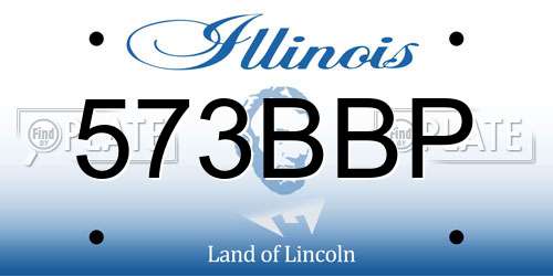 573BBP Illinois License Plate