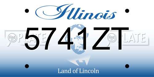 5741ZT Illinois License Plate