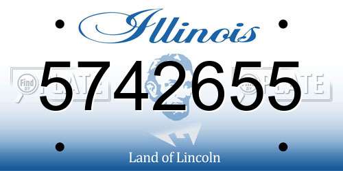 5742655 Illinois License Plate