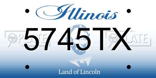 5745TX Illinois License Plate