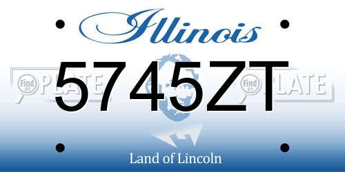 5745ZT Illinois License Plate