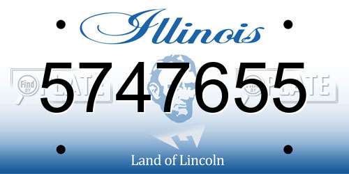 5747655 Illinois License Plate