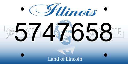 5747658 Illinois License Plate