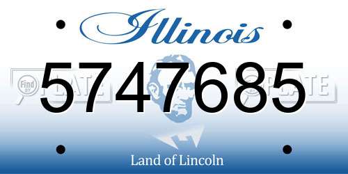 5747685 Illinois License Plate