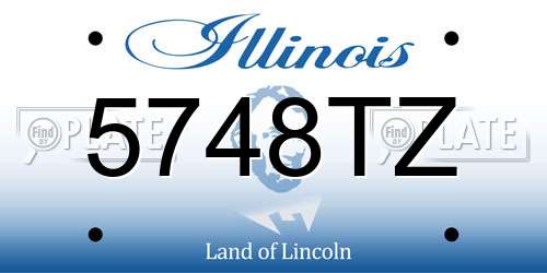 5748TZ Illinois License Plate