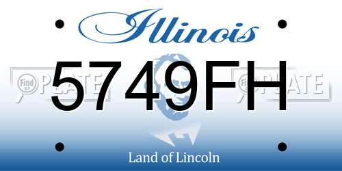 5749FH Illinois License Plate