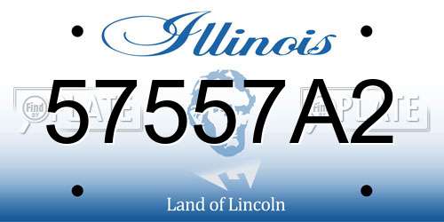 57557A2 Illinois License Plate