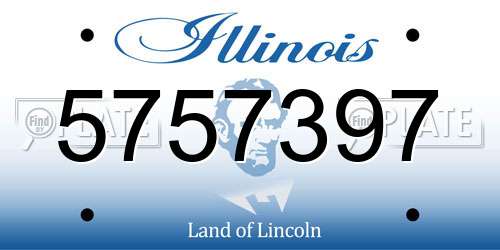 5757397 Illinois License Plate