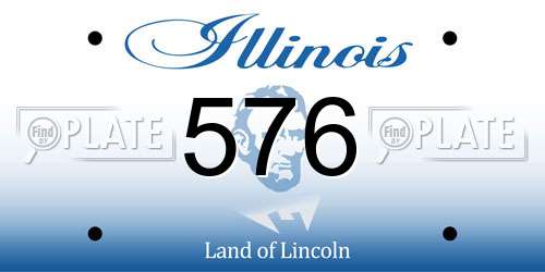 576 Illinois License Plate