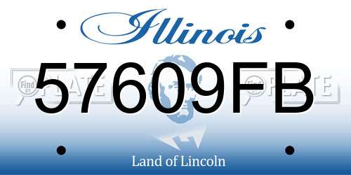57609FB Illinois License Plate