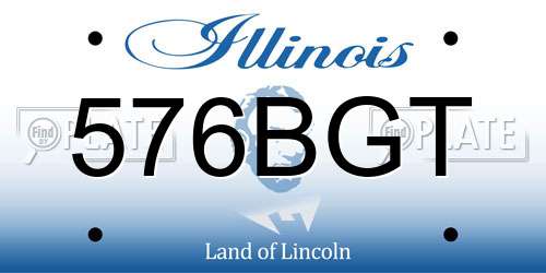 576BGT Illinois License Plate