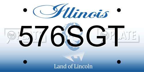 576SGT Illinois License Plate