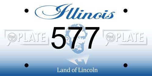 577 Illinois License Plate