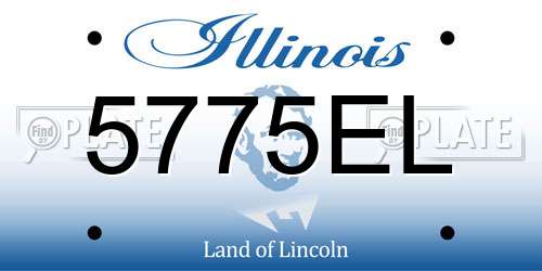 5775EL Illinois License Plate