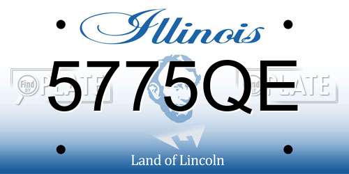 5775QE Illinois License Plate