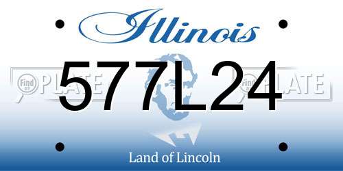 577L24 Illinois License Plate