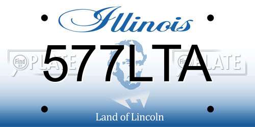 577LTA Illinois License Plate