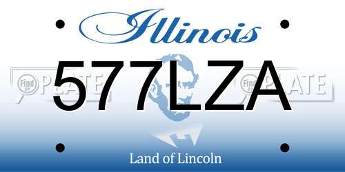577LZA Illinois License Plate
