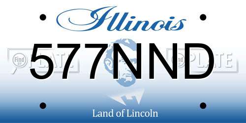 577NND Illinois License Plate
