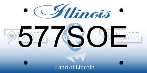 577SOE Illinois License Plate