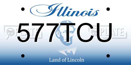 577TCU Illinois License Plate