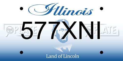 577XNI Illinois License Plate