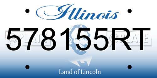 578155RT Illinois License Plate