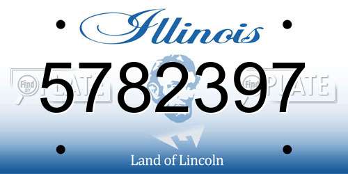 5782397 Illinois License Plate