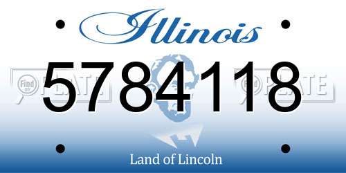 5784118 Illinois License Plate